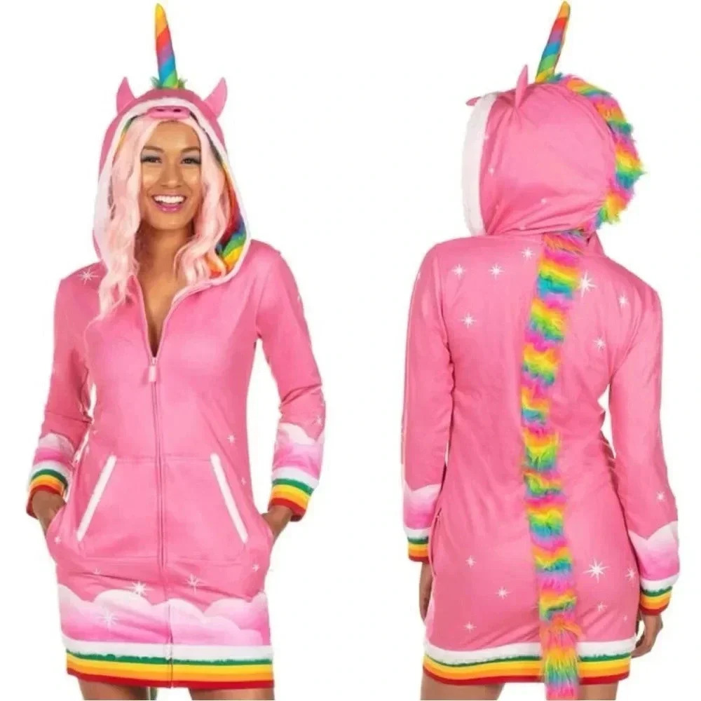NWOT Tipsy‎ Elves Pink Unicorn Costume Dress